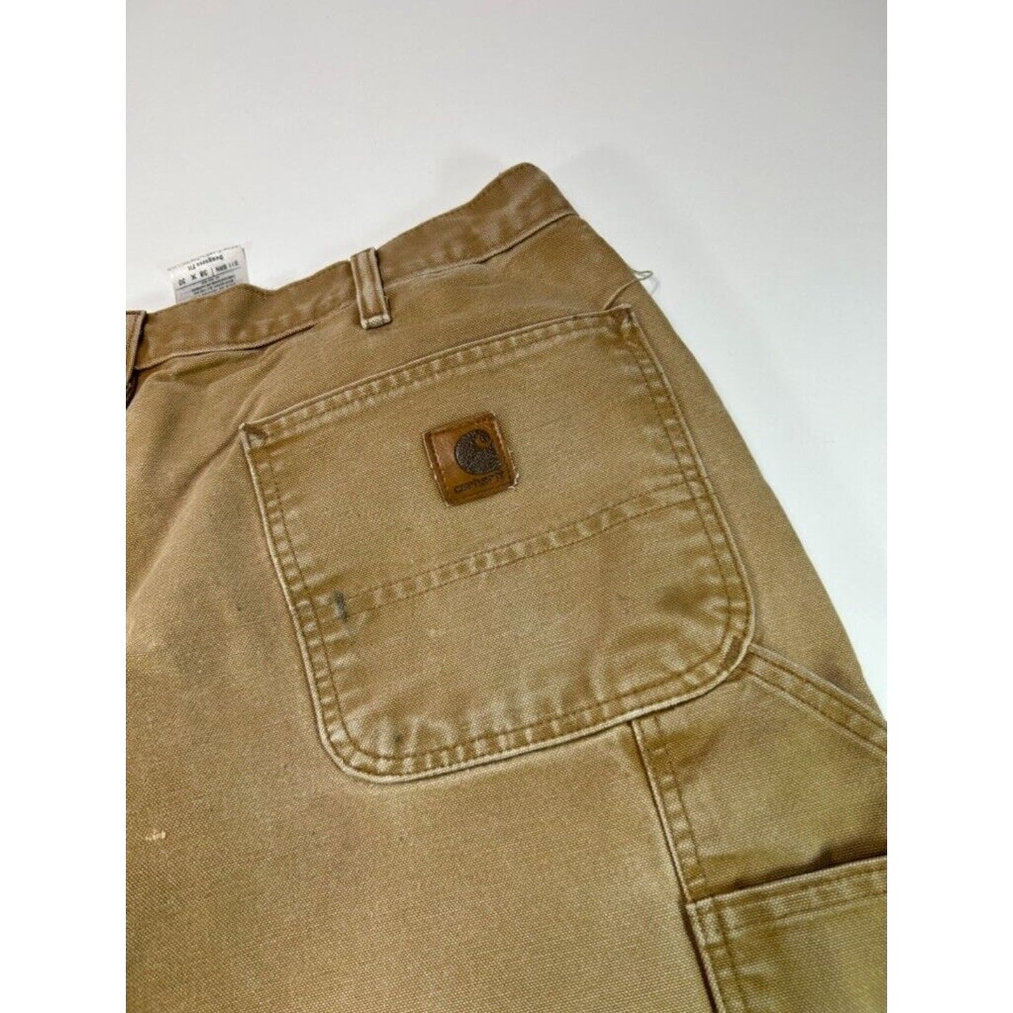 Vintage Carhartt Dungaree Fit Canvas Workwear Carpenter Pants Size 34 B11 BRN