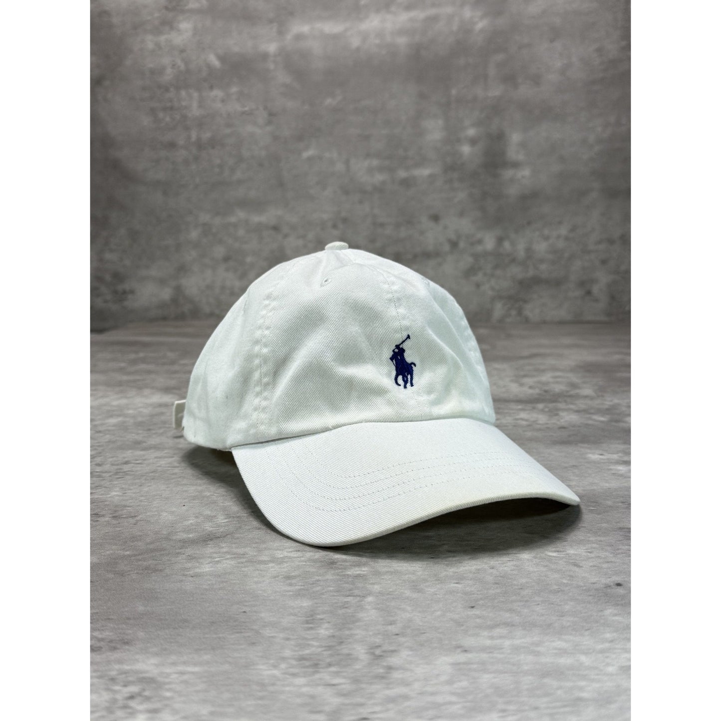 Vintage Polo Ralph Lauren Embroidered Pony Strapback Hat OSFA White