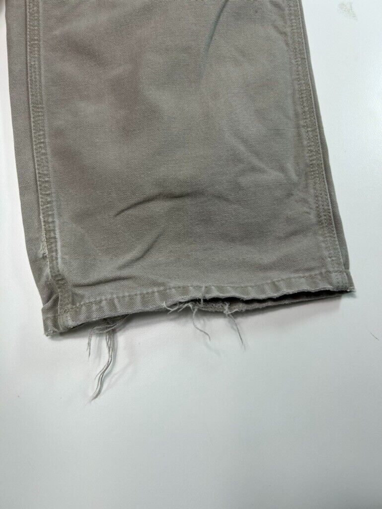 Vintage Carhartt Dungaree Fit Canvas Workwear Carpenter Pants Size 33W B11 DES