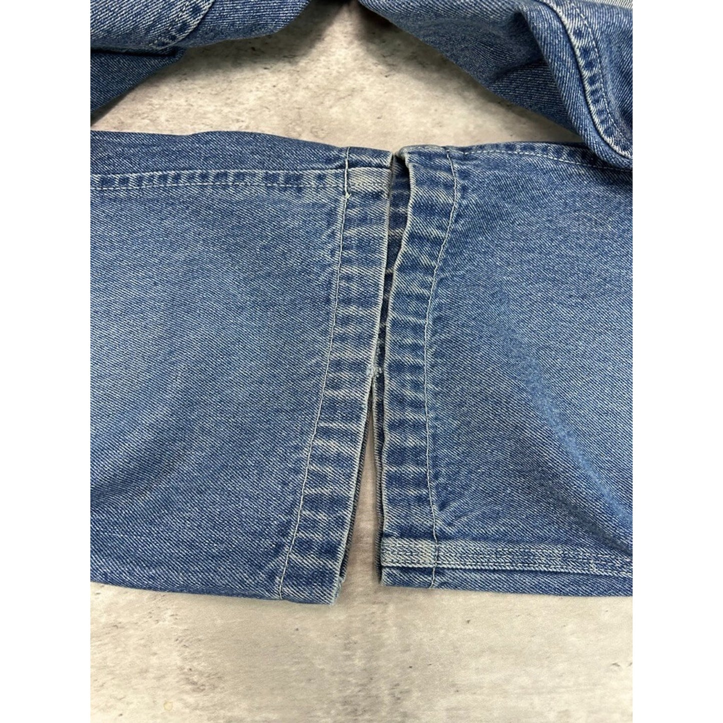 Vintage Y2K Bugle Boys Baggy Fit Medium Wash Denim Carpenter Pants Size 32 Blue