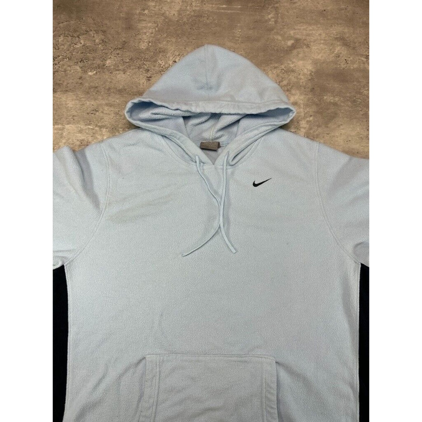 Vintage Womens Nike Embroidered Swoosh Two Tone Hooded Sweatshirt Size Medium
