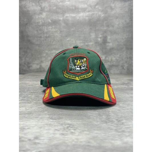 Vintage 90s Bangledesh Cricket Board Embroidered Logo Strapback Hat OSFA
