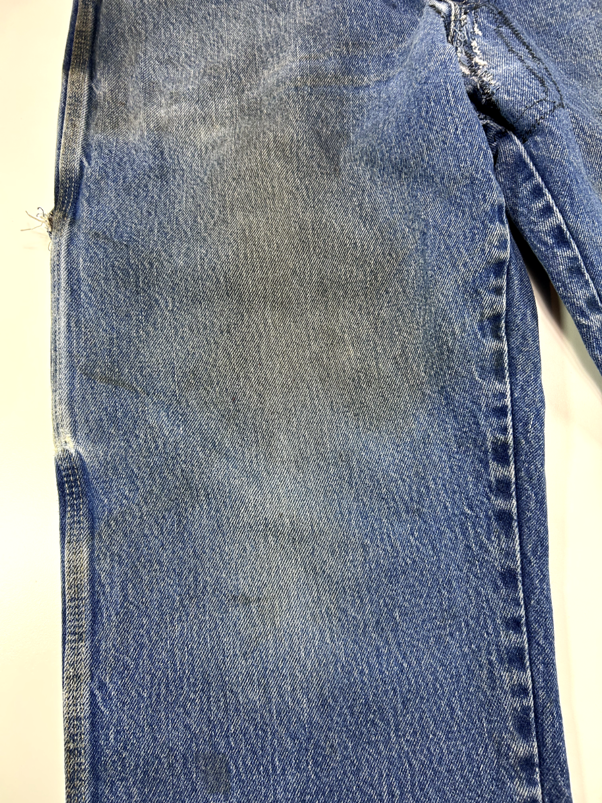 Vintage Dickies Medium Wash Denim Work Wear Carpenter Pants Size 38W Blue