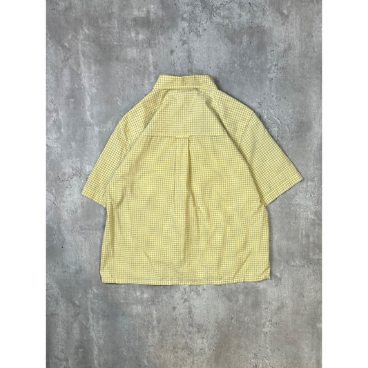 Vintage Chaps Ralph Lauren Plaid Single Pocket Short Sleeve Button Up Shirt Sz M