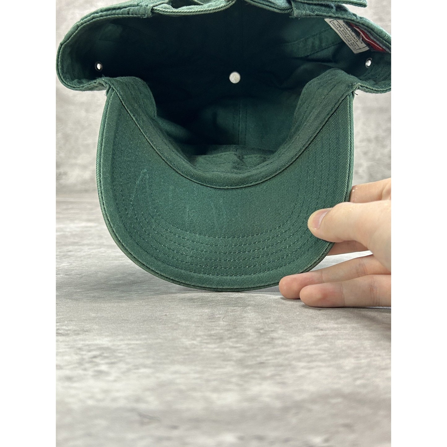Vintage Michigan State Spartans NCAA Embroidered Logo Strapback Hat OSFA Green