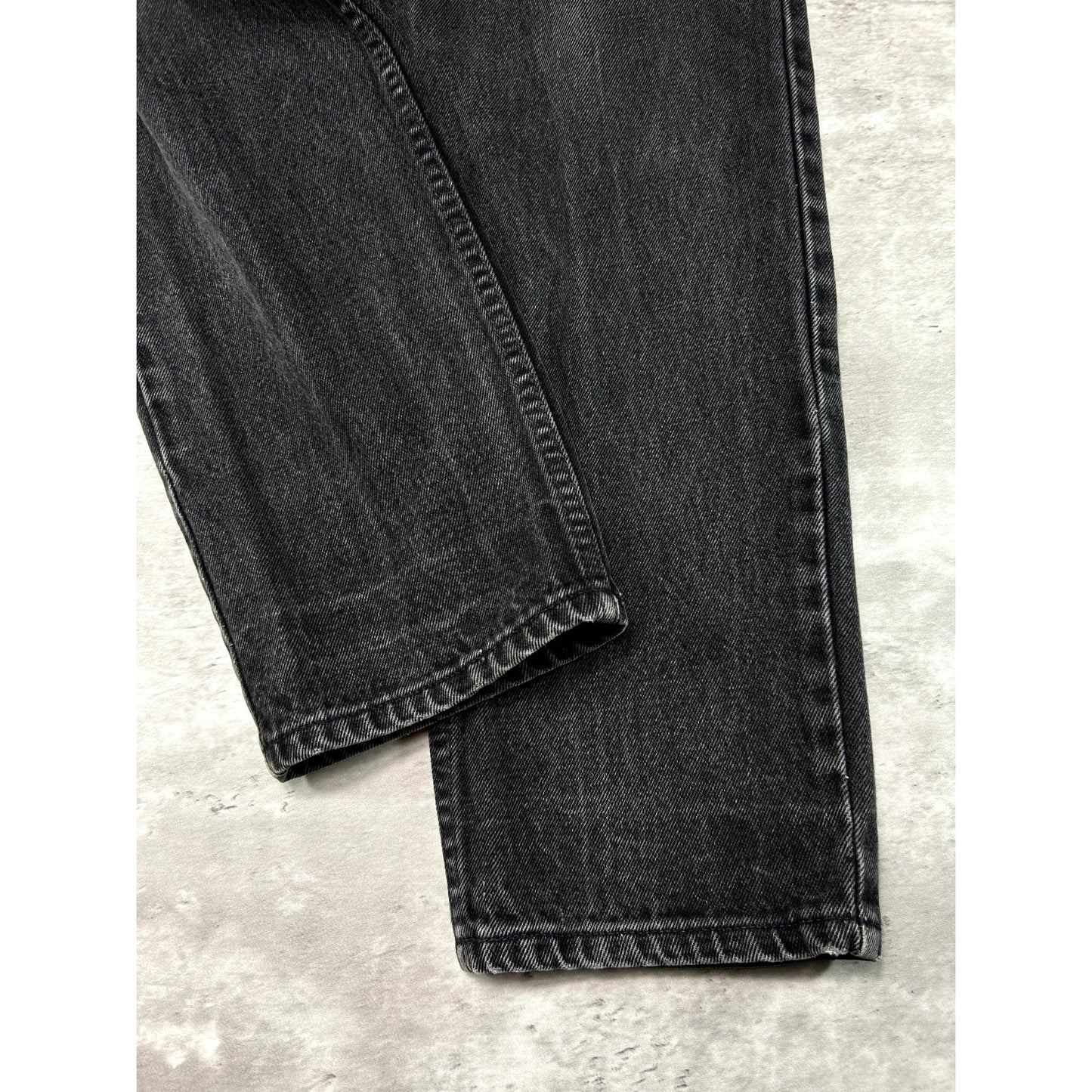 Vintage 80s/90s Levis 550 Orange Tab Tapered Leg Black Denim Pants Size 30W