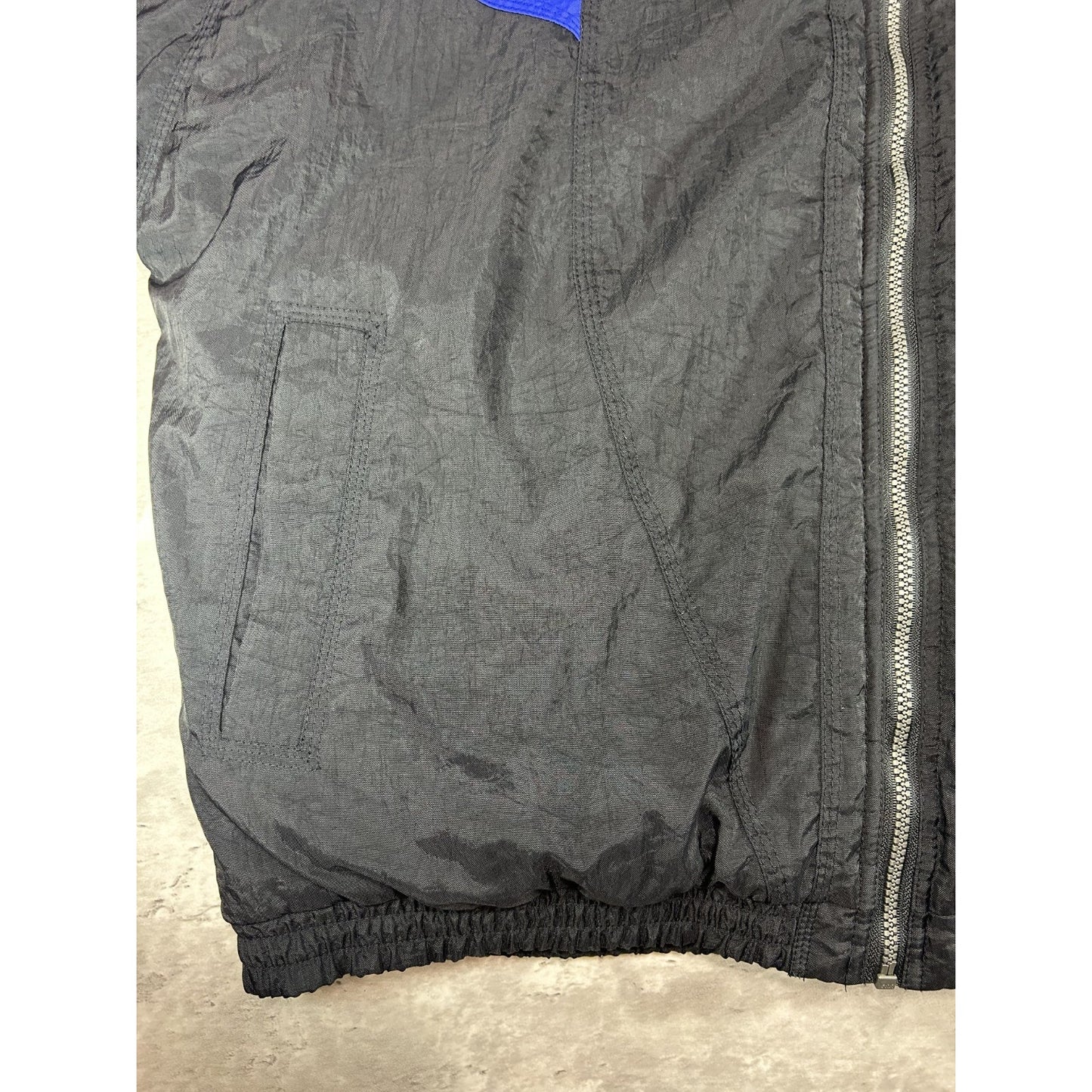 Vintage 90s Adidas Insulated Embroidered Trefoil Full Zip Nylon Jacket Sz Large