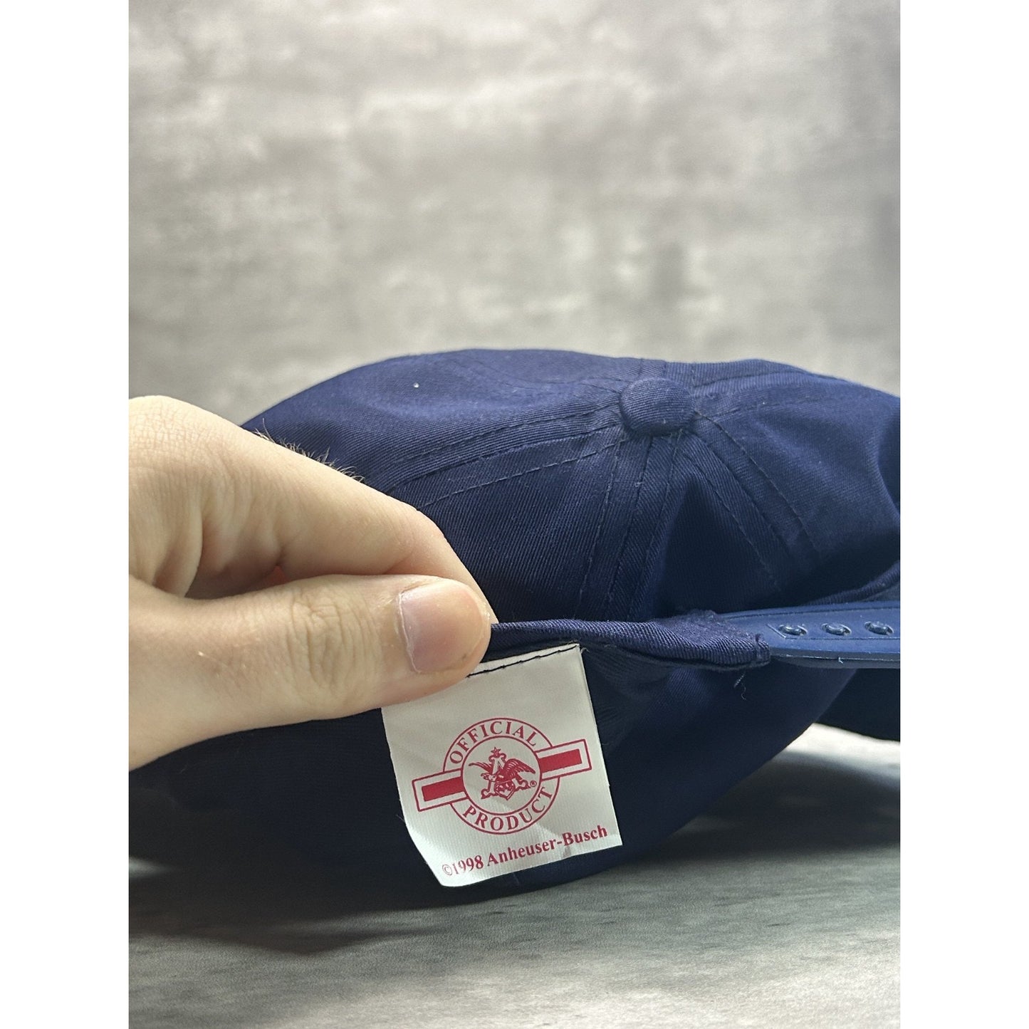 Vintage Bud Bowl 2000 Embroidered Spellout Football Snapback Hat OSFA