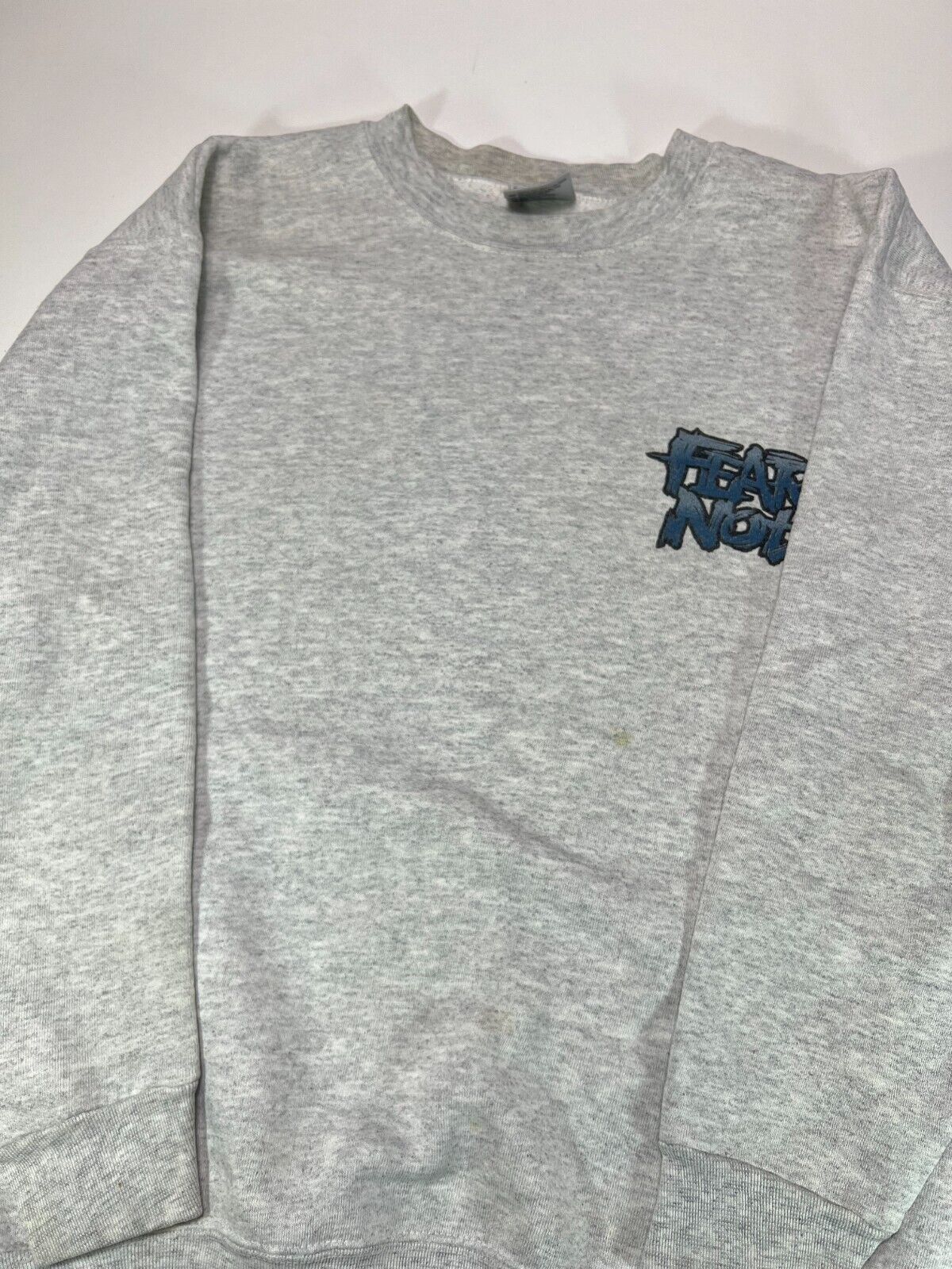 Vintage 1994 No Fear Fear Not Graphic Slogan Sports Sweatshirt Size Large