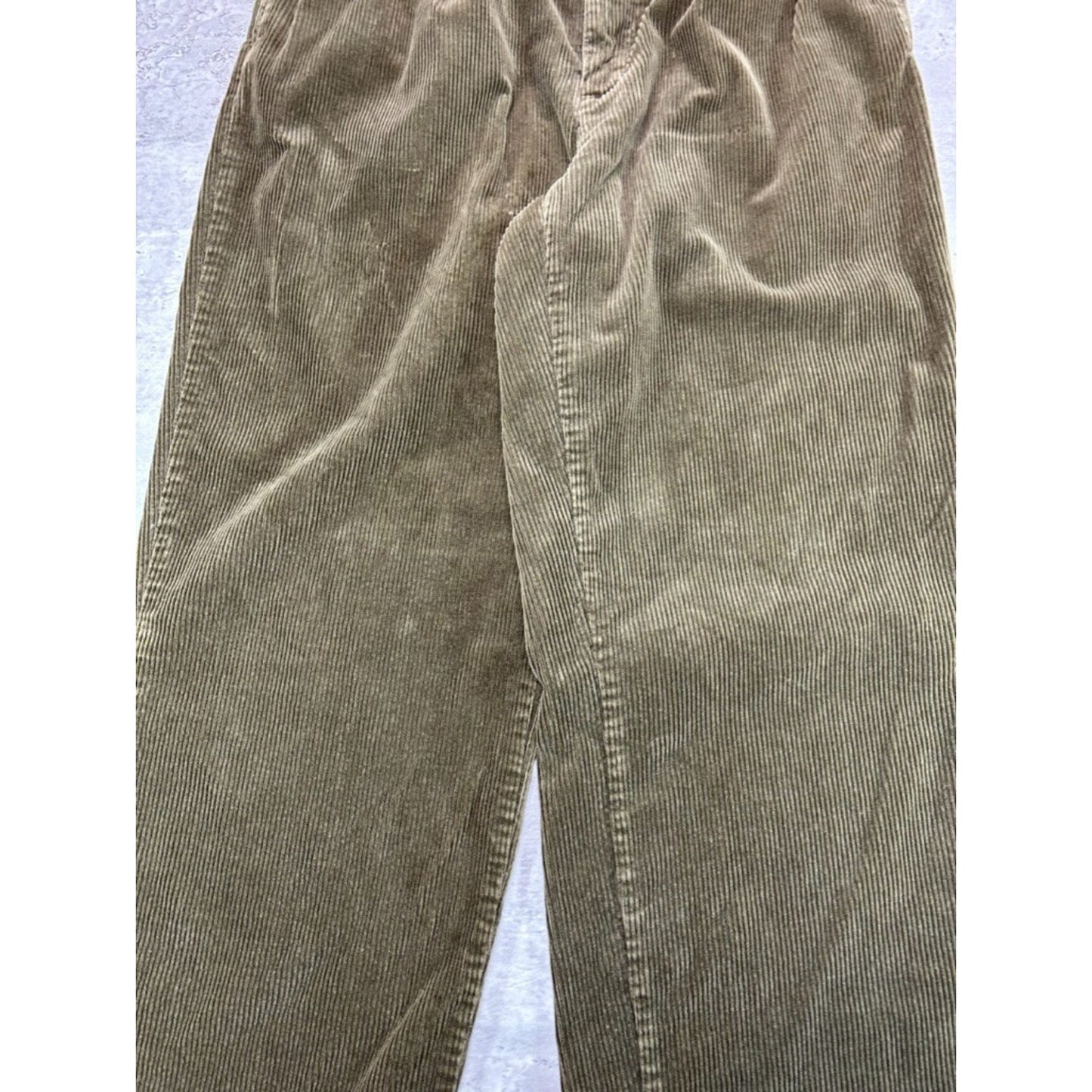 Vintage 90s Polo Ralph Lauren Corduroy Trouser Pants Size 33 Green