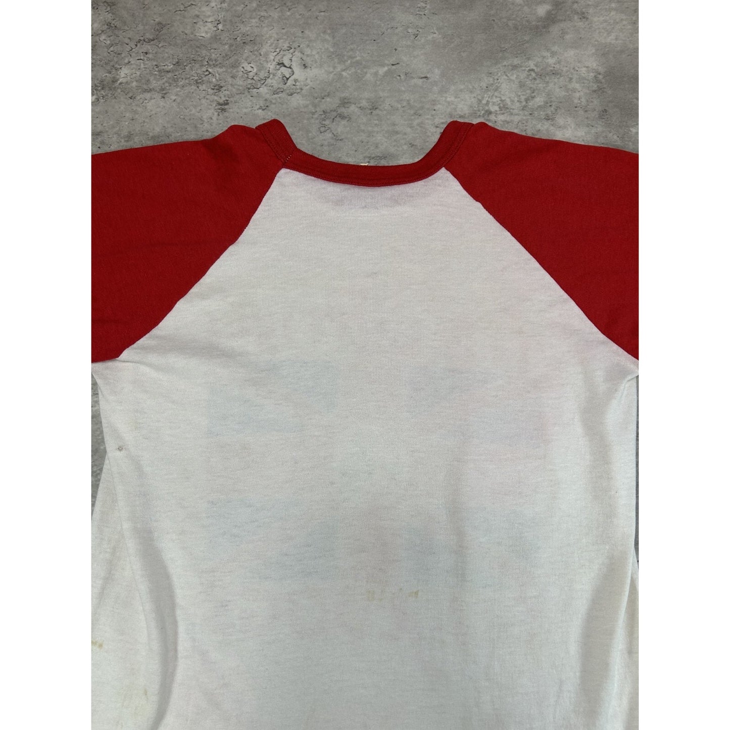Vintage 80s The British Bulldogs Two Tone Raglan 3/4 Sleeve T-Shirt Size Small