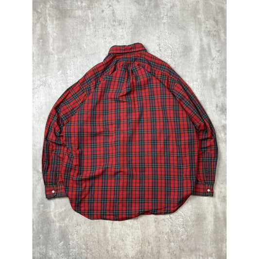 Vintage Polo Ralph Lauren Plaid Print Long Sleeve Button Up Shirt Size XL