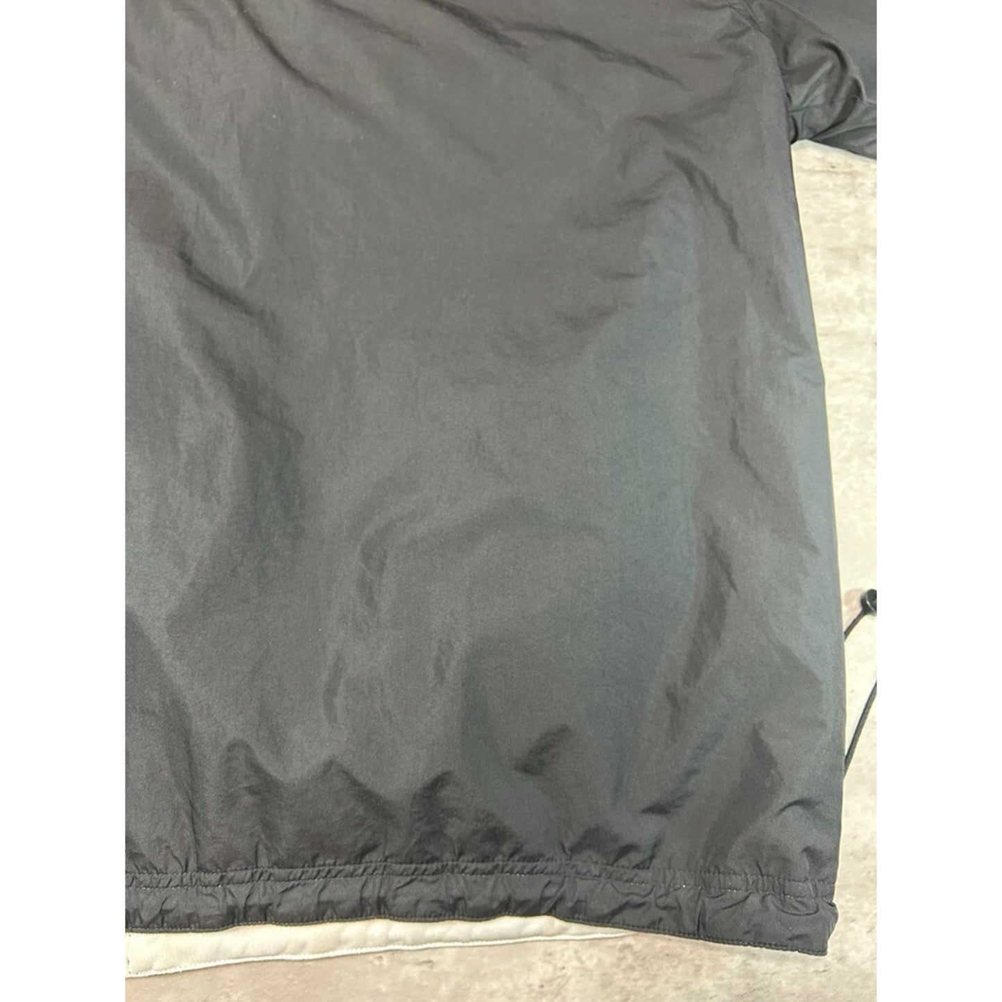 Vintage 90s Adidas Reversible Nylon Full Zip Windbreaker Jacket Size XXL Black