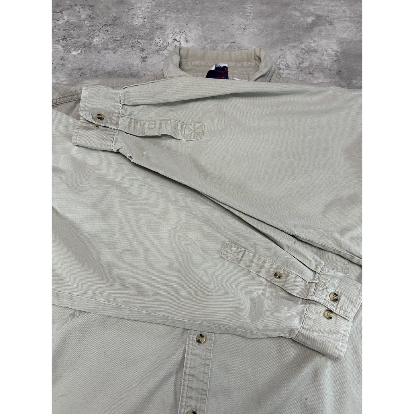 Vintage Ohio State Buckeyes NCAA Embroidered Logo Button Up Shirt Size XL
