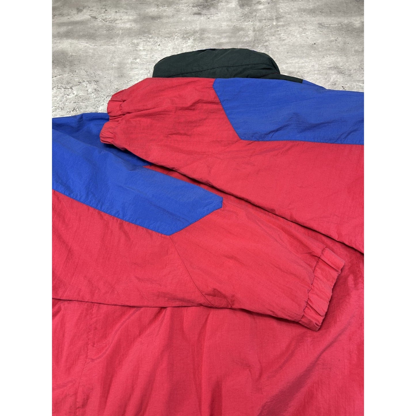 Vintage 90s Eddie Bauer 1/2 Zip Nylon Pullover Windbreaker Jacket Size Large