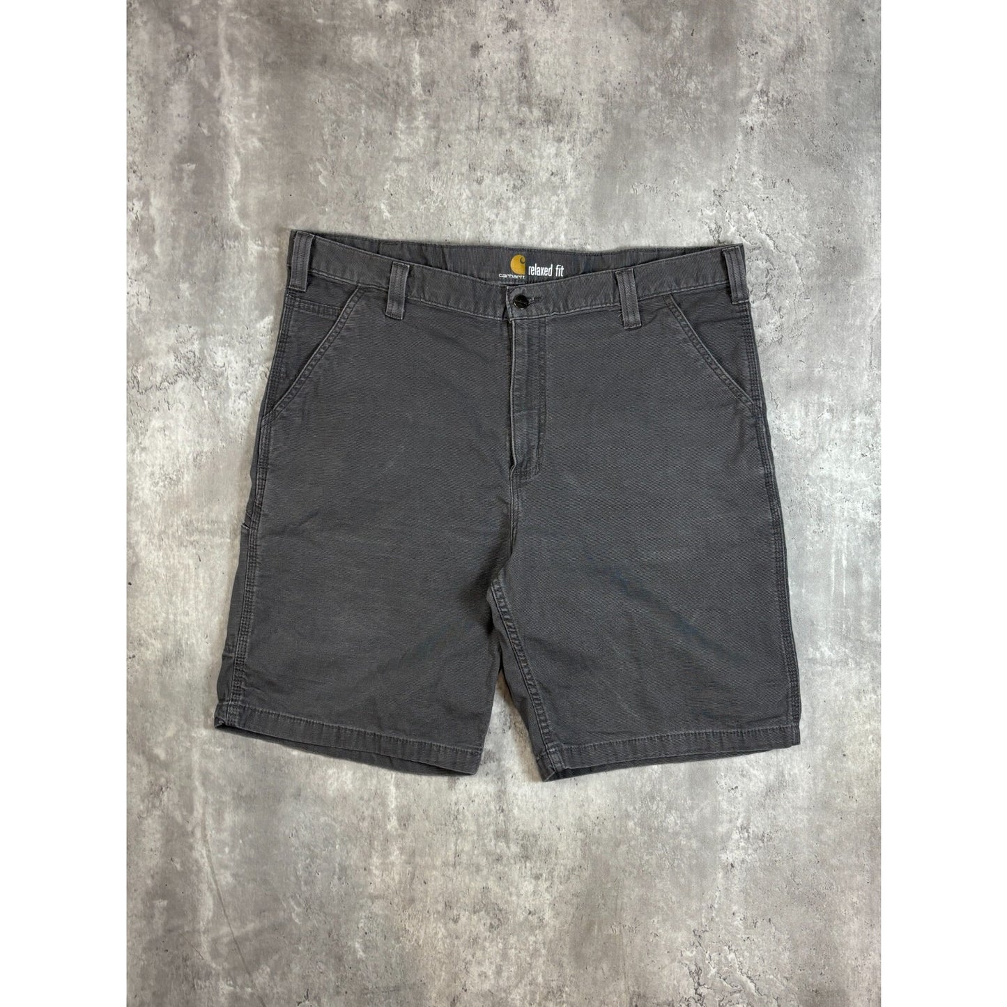 Carhartt Relaxed Fit Canvas Workwear Five Pocket Shorts Size 42 Gray