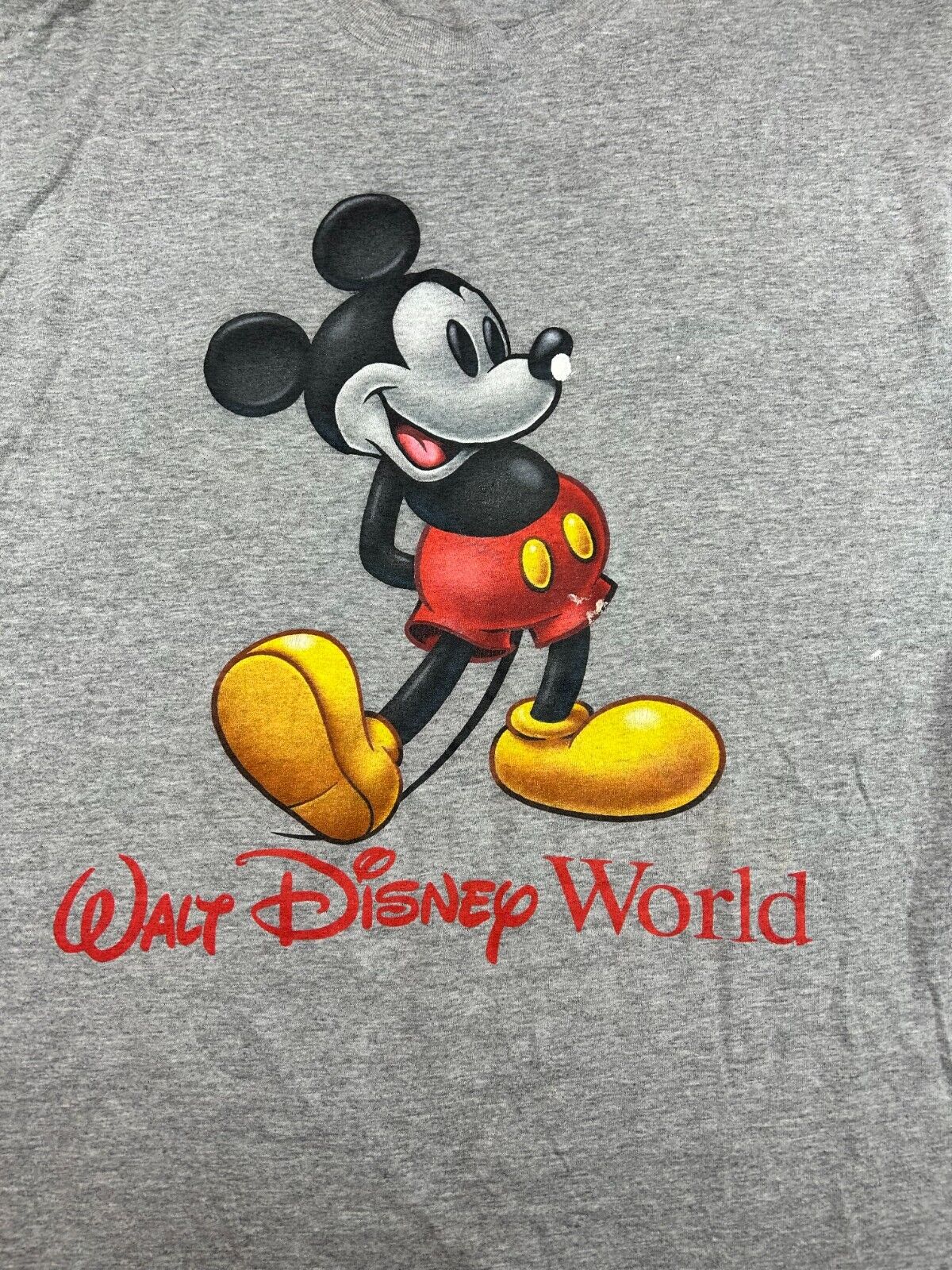 Vintage 90s Mickey Mouse Walt Disney World Character Graphic T-Shirt Size Medium
