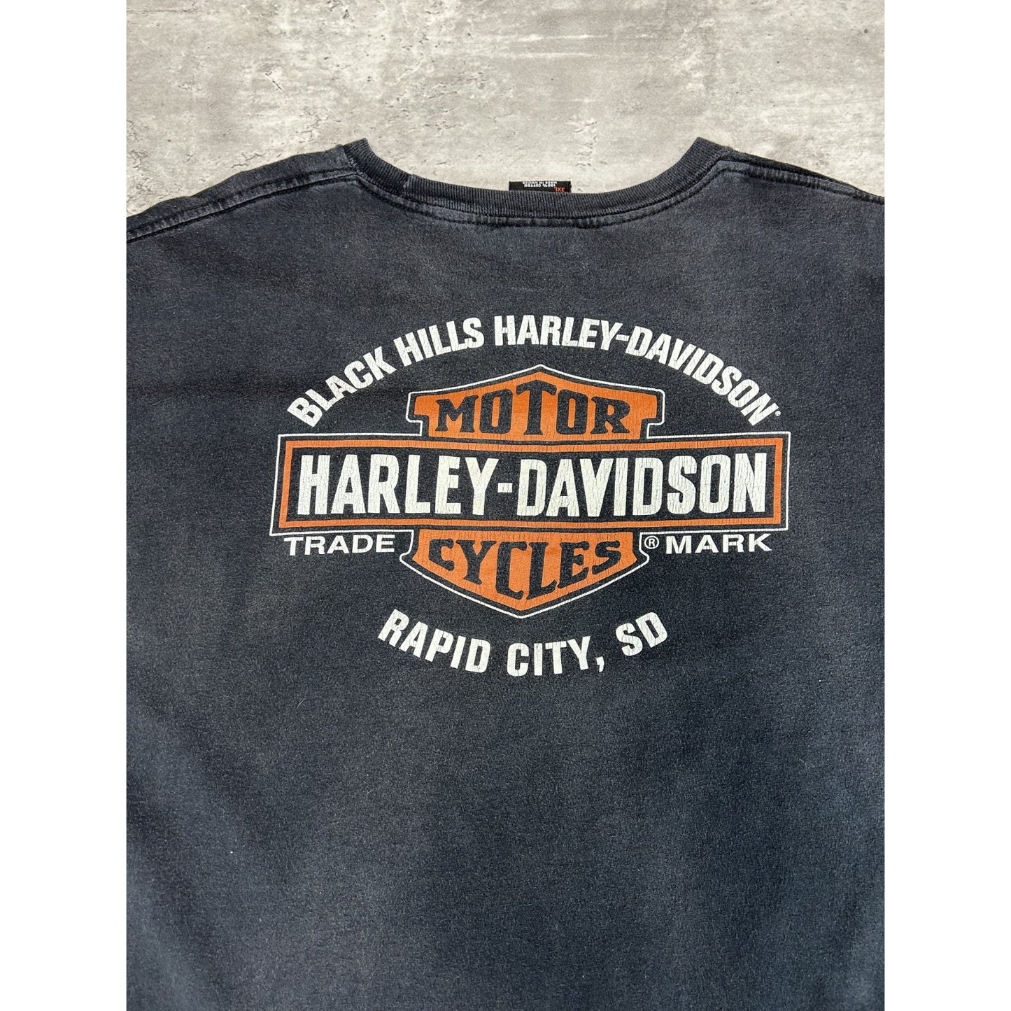 Harley Davidson Motorcycles Classic Logo Spellout Graphic T-Shirt Size 3XL