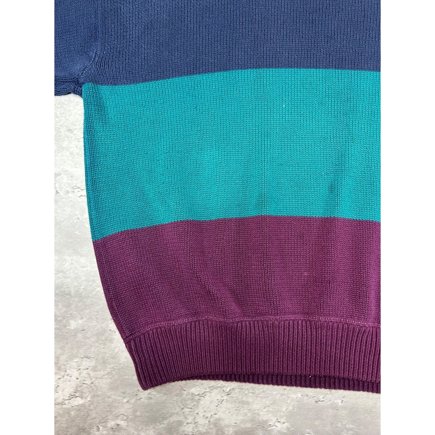 Vintage 90s Eddie Bauer Striped Pullover Knit Sweater Size XL