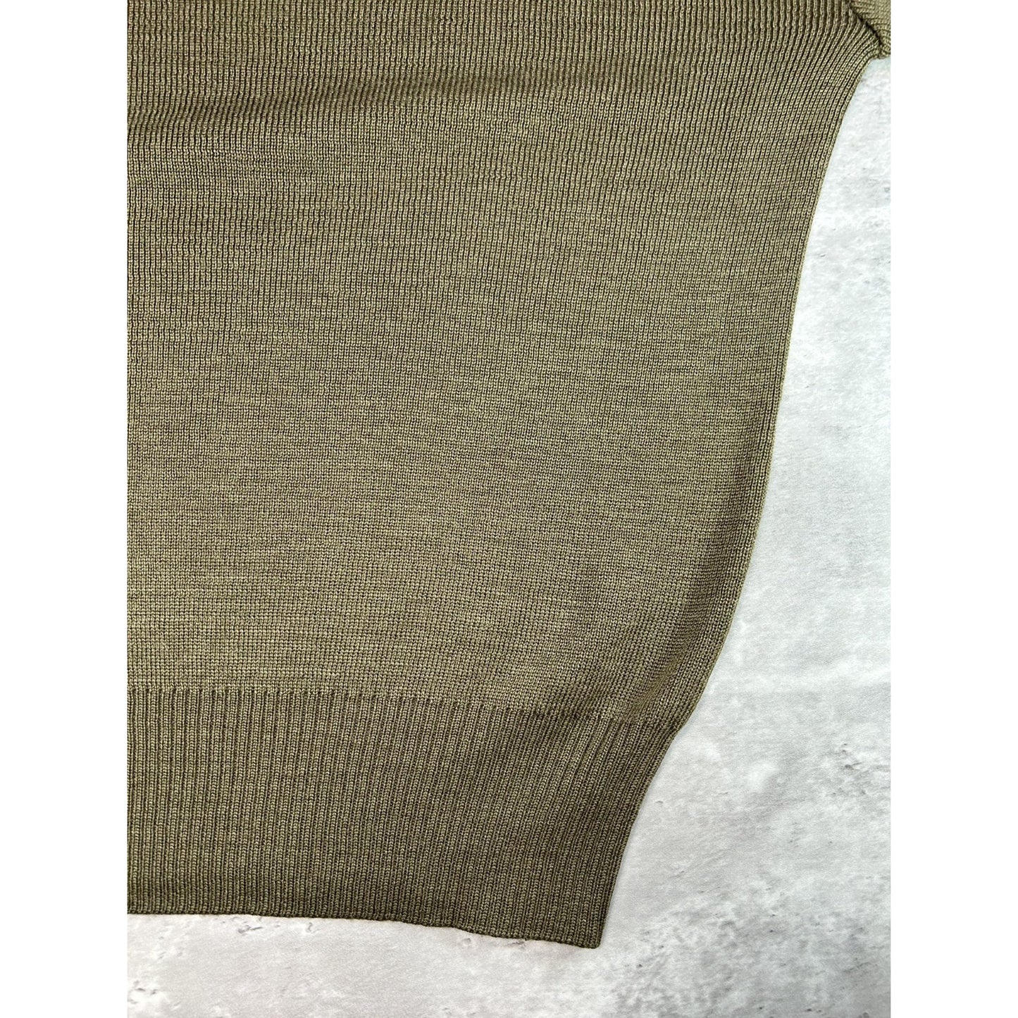 Vintage 80s/90s US Military Pullover Knit Sweater Size XL Green