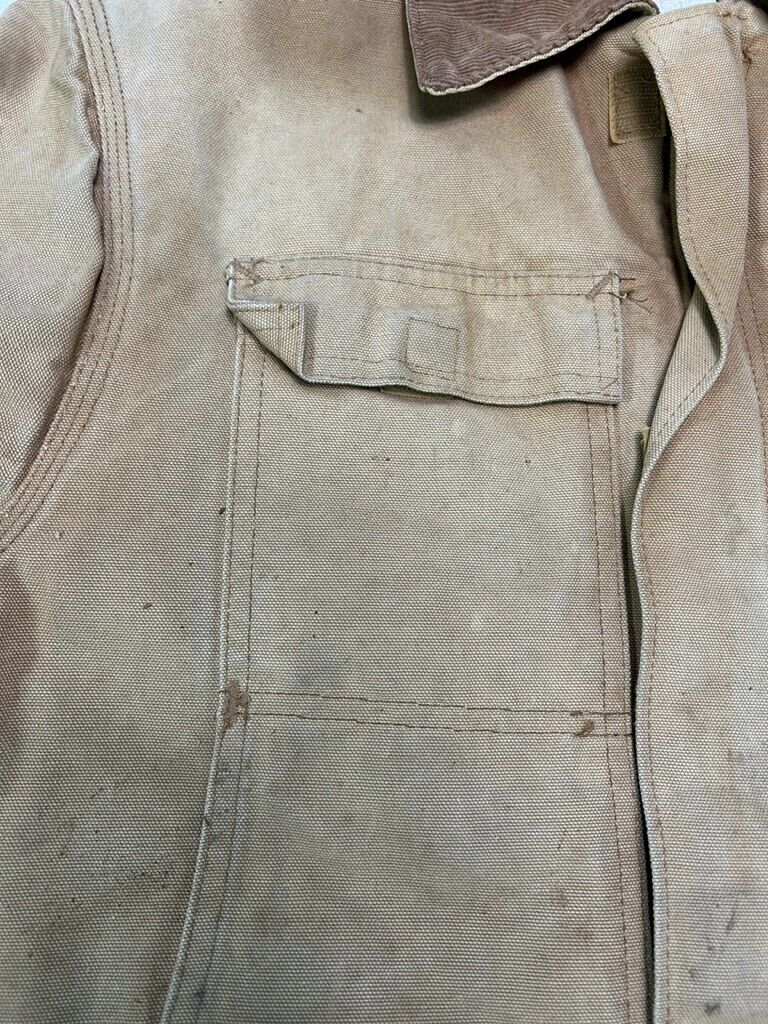 Vintage 90s Carhartt Quilted Lined Canvas Workwear Arctic Jacket Size Large