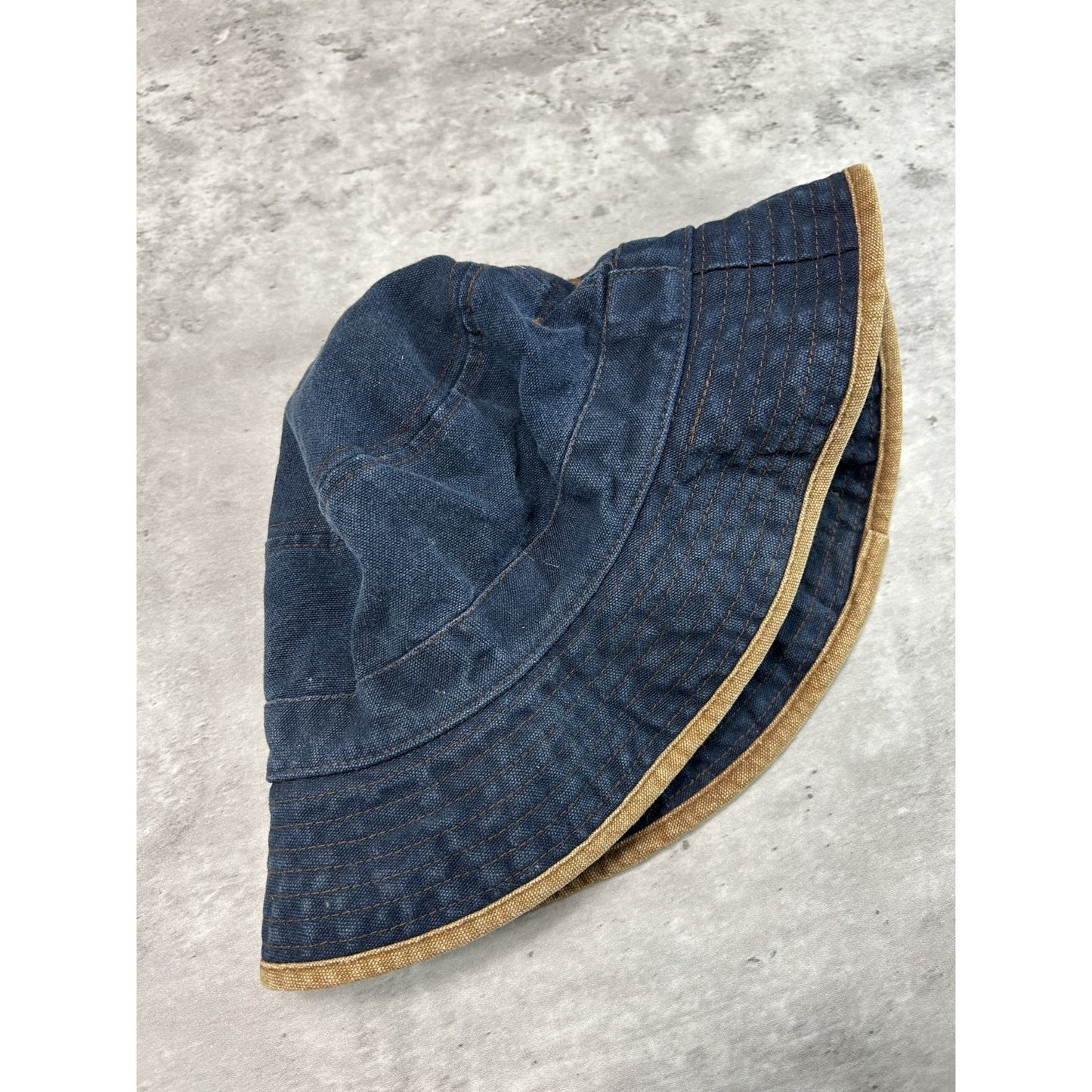 Vintage Rain Forest Cafe Dark Wash Denim Bucket Hat OSFA Blue