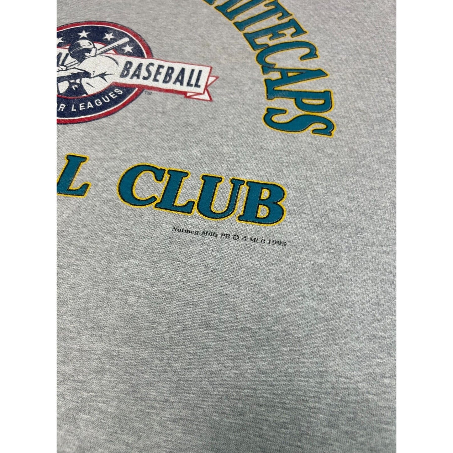Vintage 1995 West Michigan Whitecaps Milb Baseball Club T-Shirt Size XL