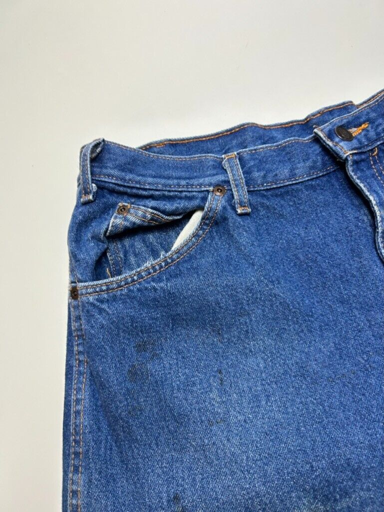 Vintage Dickies Dark Wash Denim Workwear Pants Size 36W Blue