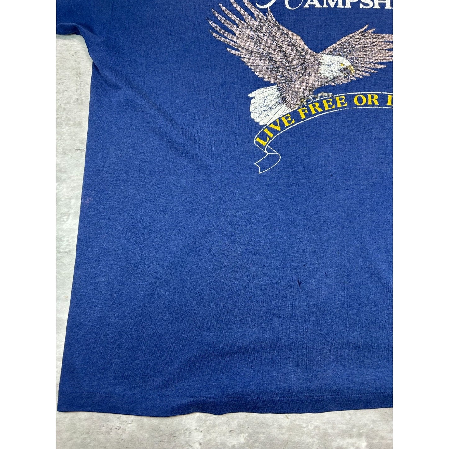 Vintage 1980s New Hampshire Bald Eagle Destination Graphic T-Shirt Size XXL