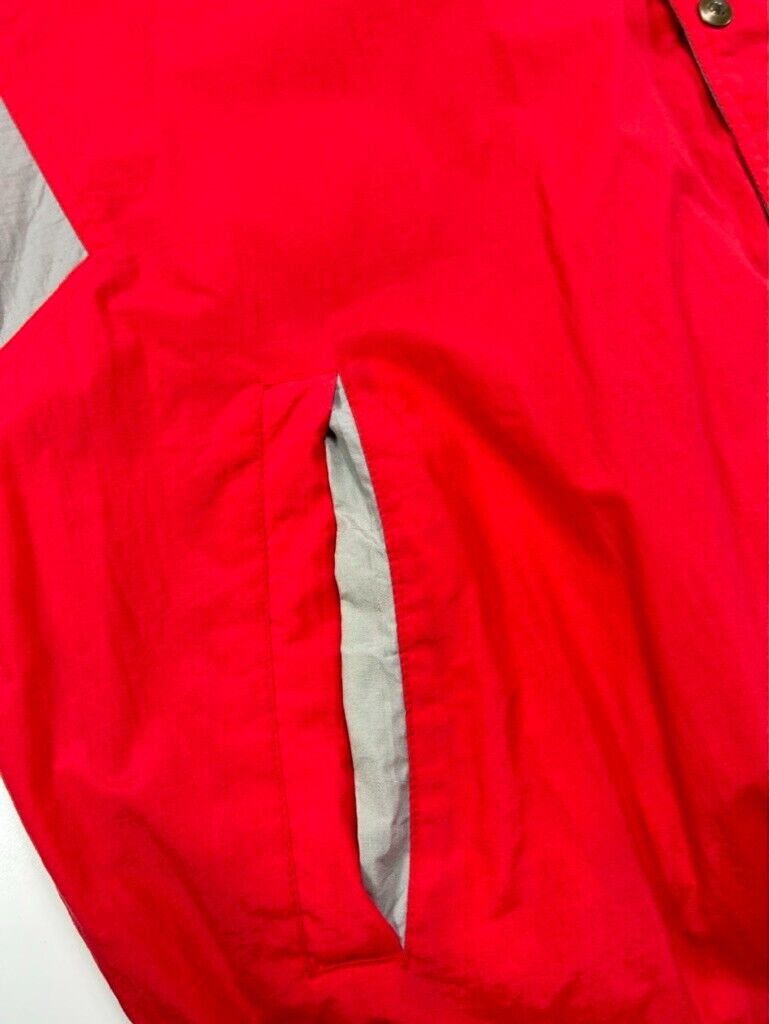 Vintage 90s Ohio State Buckeyes Football NCAA Nylon Champion Jacket Size XL Red