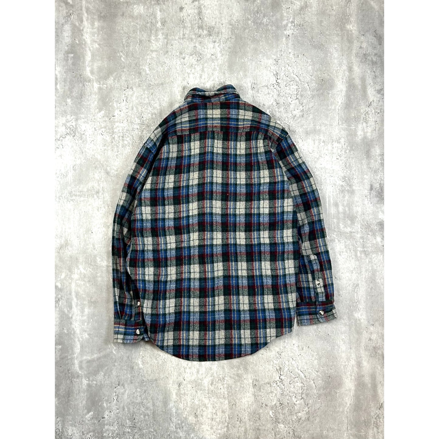Vintage 90s Carl Michaels Plaid Long Sleeve Button Up Shirt Size Medium