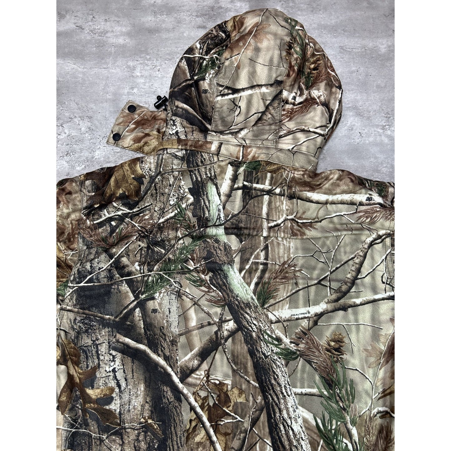 Vintage Remington Tree Camo Full Zip Hooded Hunting Jacket Size Large
