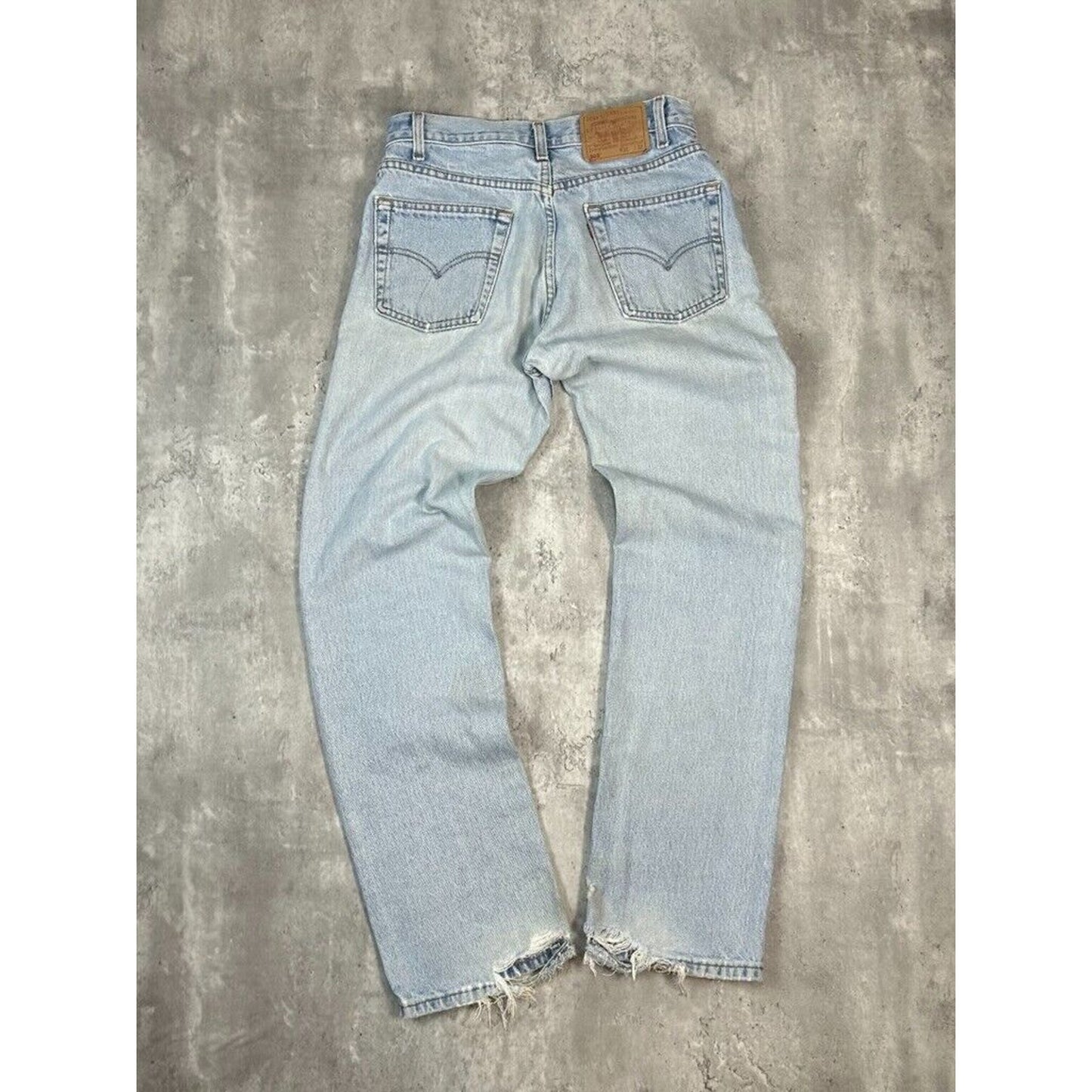 Vintage 90s Levis 505 Red Tab Light Wash Denim Pants Size 31W Blue