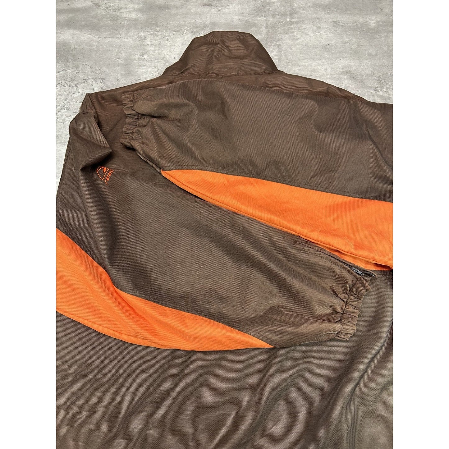 Vintage Cleveland Browns NFL Embroidered Logo Windbreaker Jacket Size XL