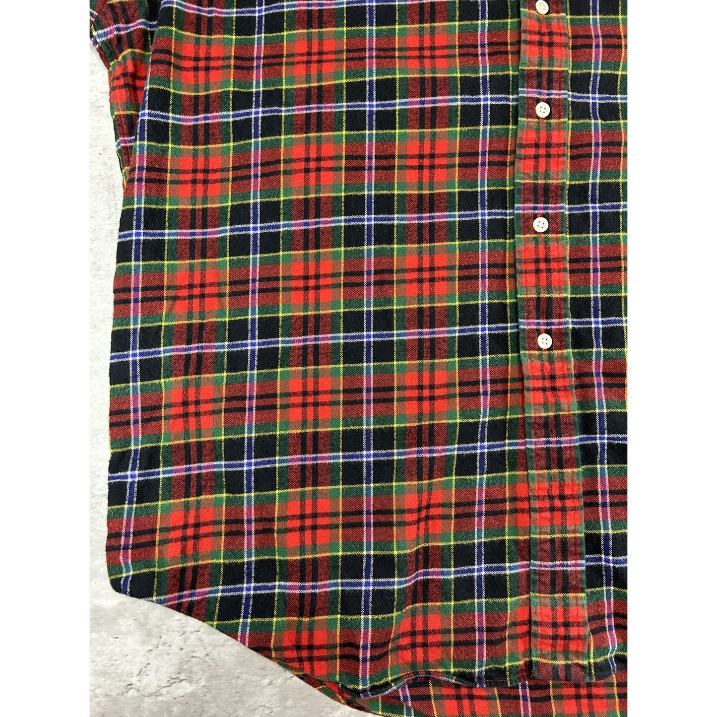 Vintage Polo Ralph Lauren Plaid Print Long Sleeve Button Up Shirt Size XL