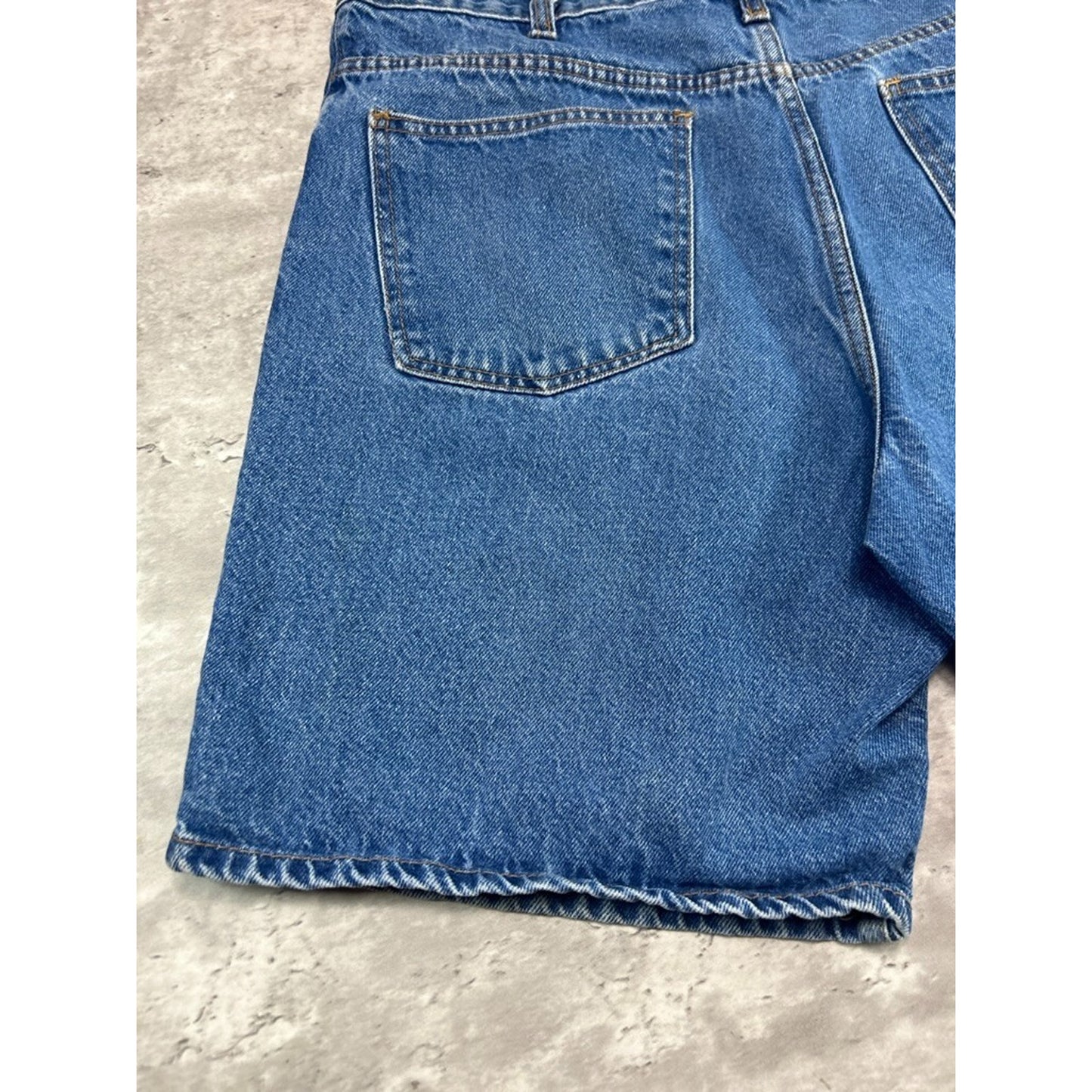 Vintage Faded Glory Original Medium Wash Denim Shorts Size 38 Blue