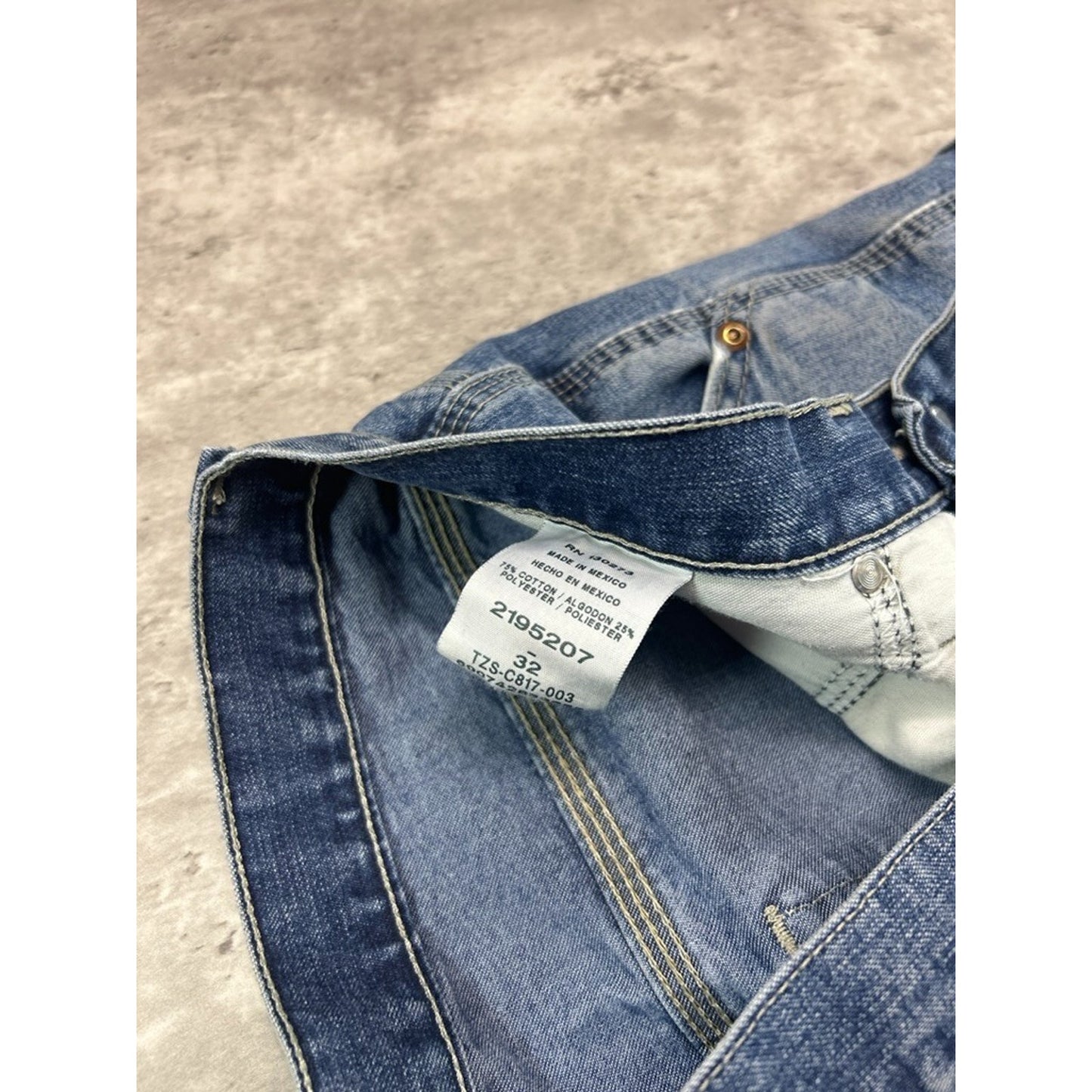 Vintage Lee Dungaree Medium Wash Denim Workwear Carpenter Shorts Size 32 Blue