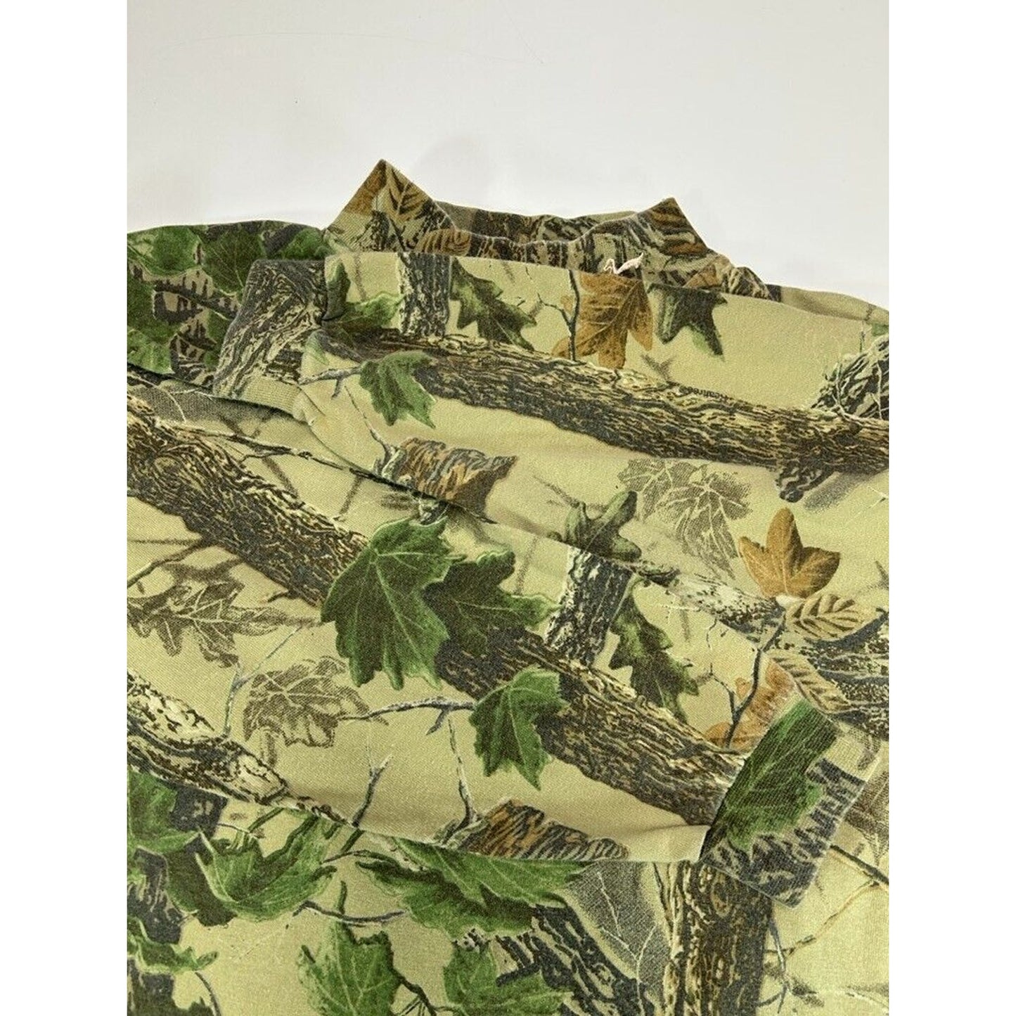 Vintage Duxbac Realtree Camo Long Sleeve Mock Neck Hunting T-Shirt Size XL