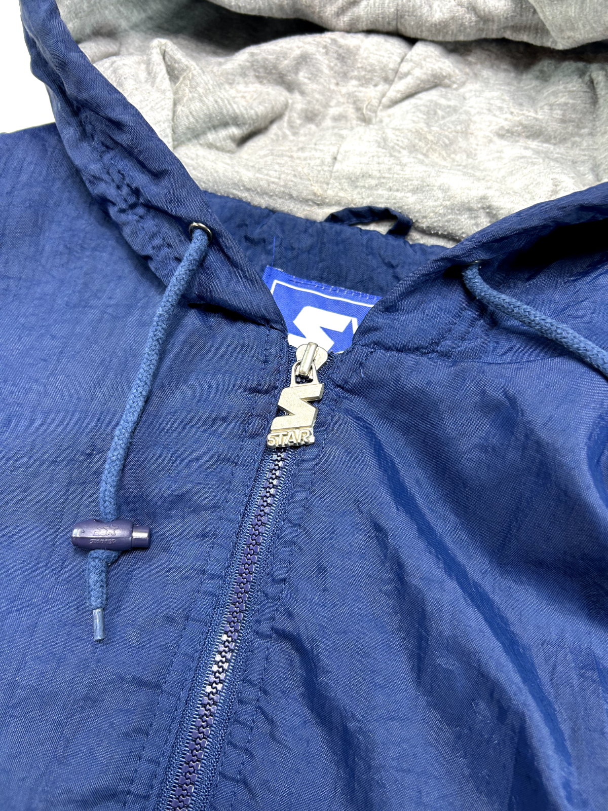 Vintage 90s Michigan Wolverines NCAA Insulated Pullover Starter Jacket Size Medium