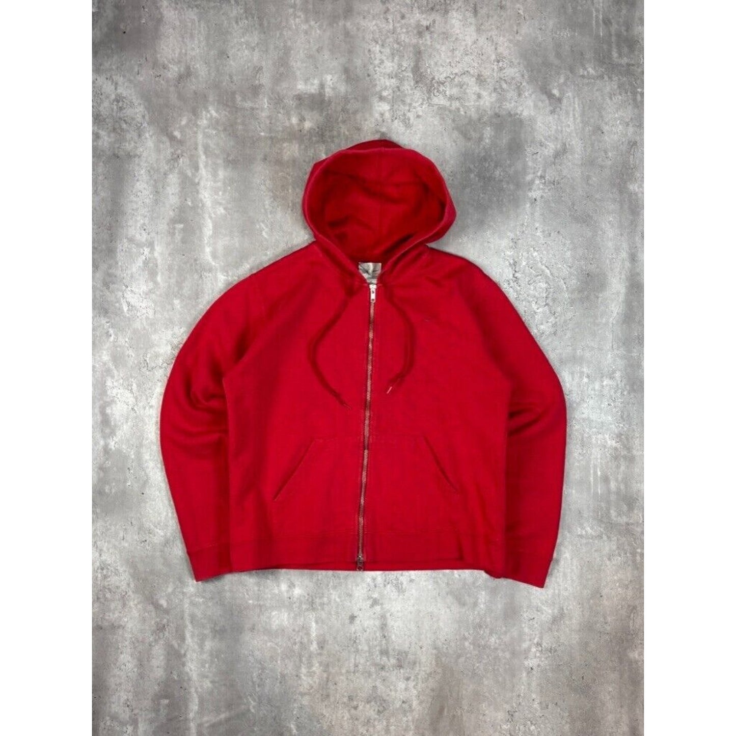 Vintage Y2K Womens Nike Tonal Embroidered Swoosh Full Zip Hooded Sweatshirt Size Medium