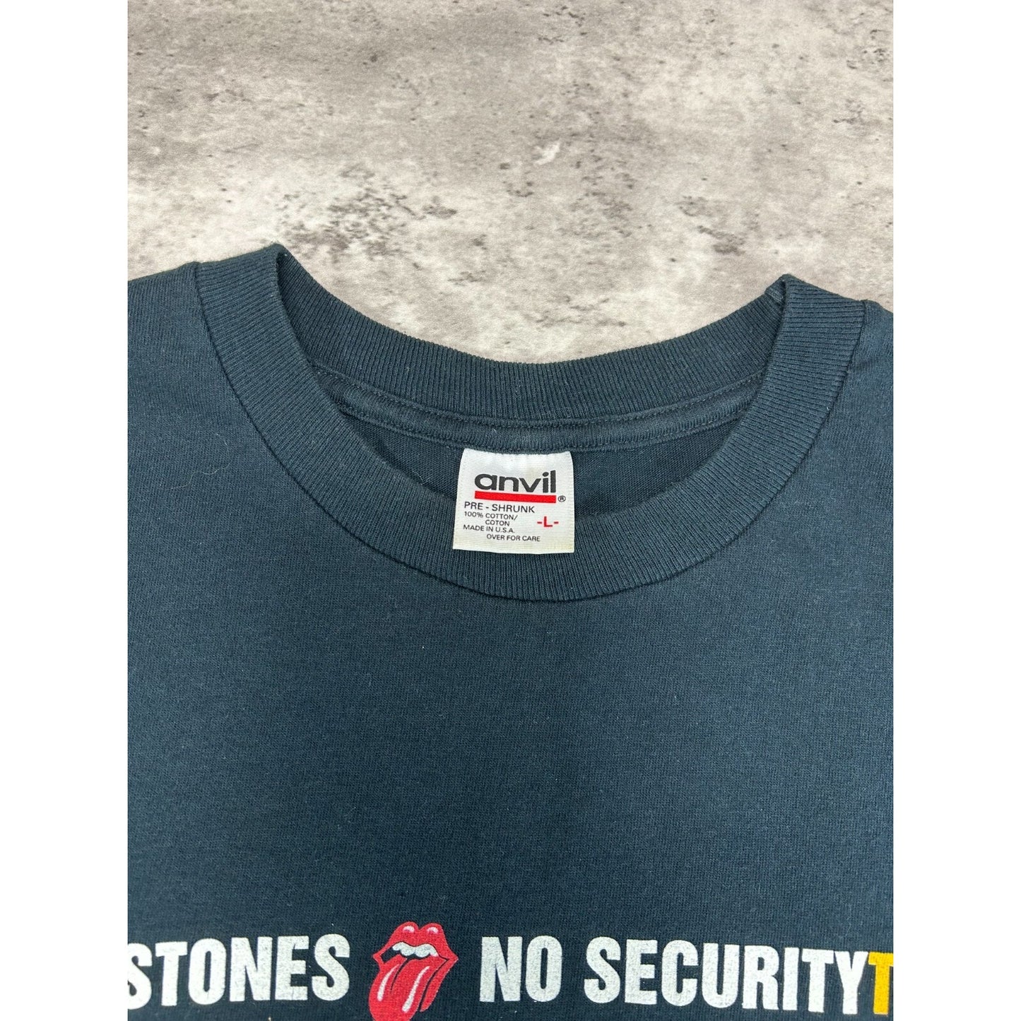 Vintage 1999 The Rolling Stones No Security Tour Rock Music Band T-Shirt Size Large