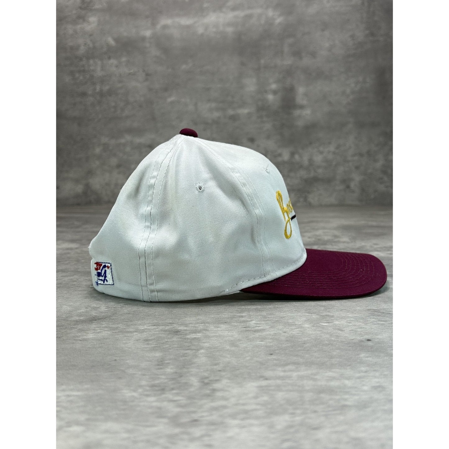 VTG 90s Boston College Law School NCAA Embroidered Spellout Snapback Hat OSFA