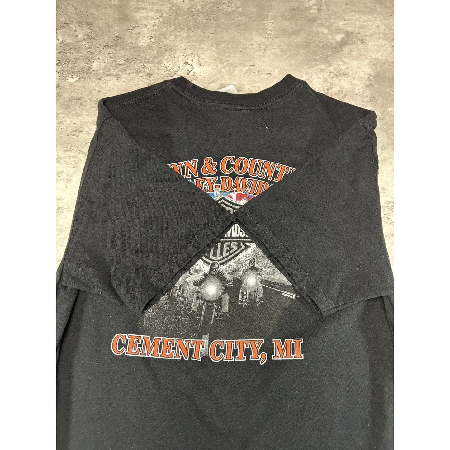 Harley Davidson Motorcycles Clown Graphic T-Shirt Size Large Black