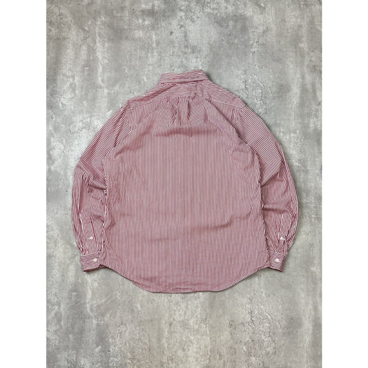 Vintage Polo Ralph Lauren Striped Print Long Sleeve Button Up Shirt Size Large