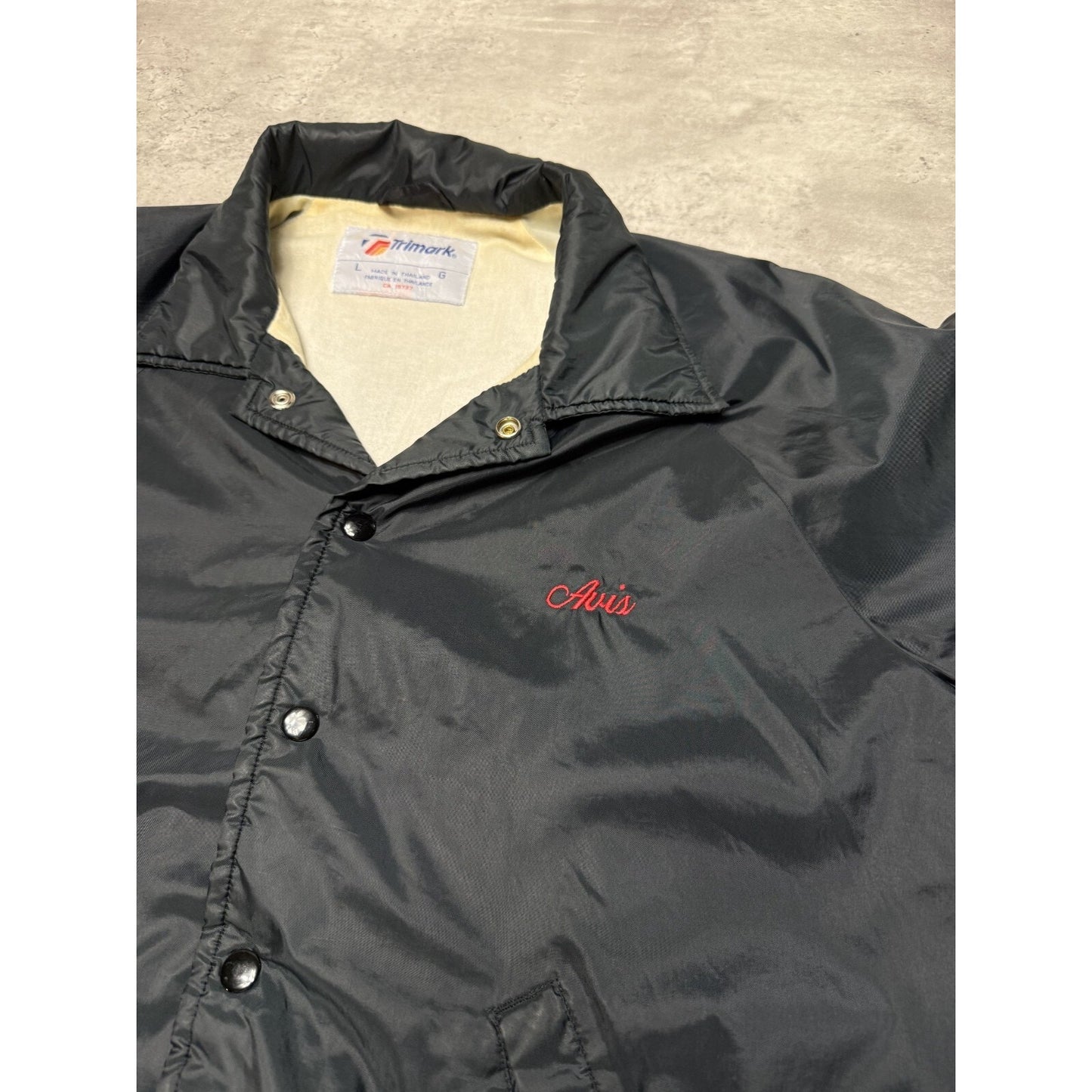 Vintage 80s/90s Killer Racing Embroidered Script Nylon Coaches Jacket Size Large