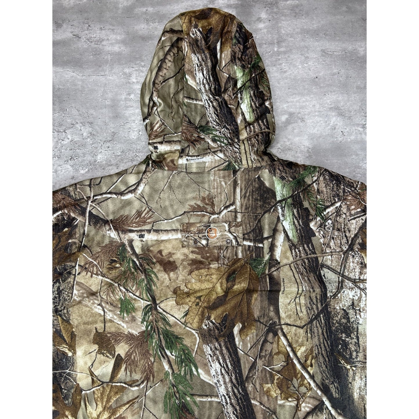 Vintage Field And Streams Realtree Camo Hooded Hunting Jacket Size XL