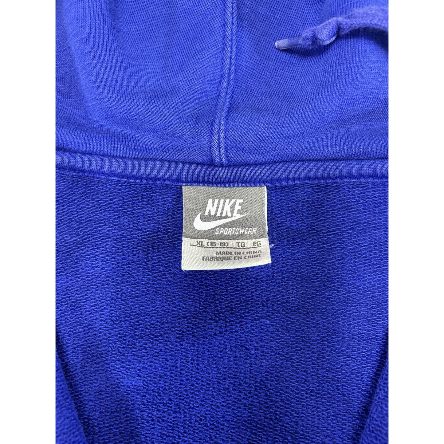 Nike Embroidered Logo 1/2 Zip Pullover Hooded Sweatshirt Size YOUTH XL