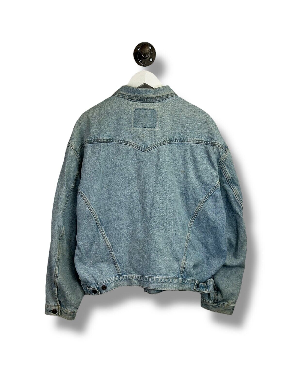 Vintage 90s Levis Red Tab Light Wash Denim Type 3 Trucker Jacket Size XL