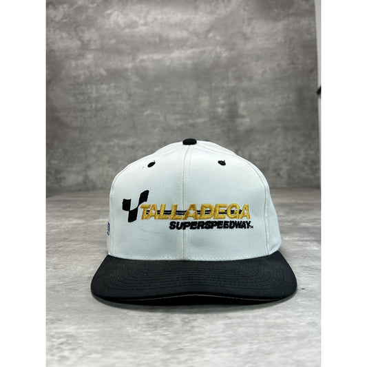 Vintage 90s Talladega Superspeedway Embroidered Spellout Snapback Hat OSFA