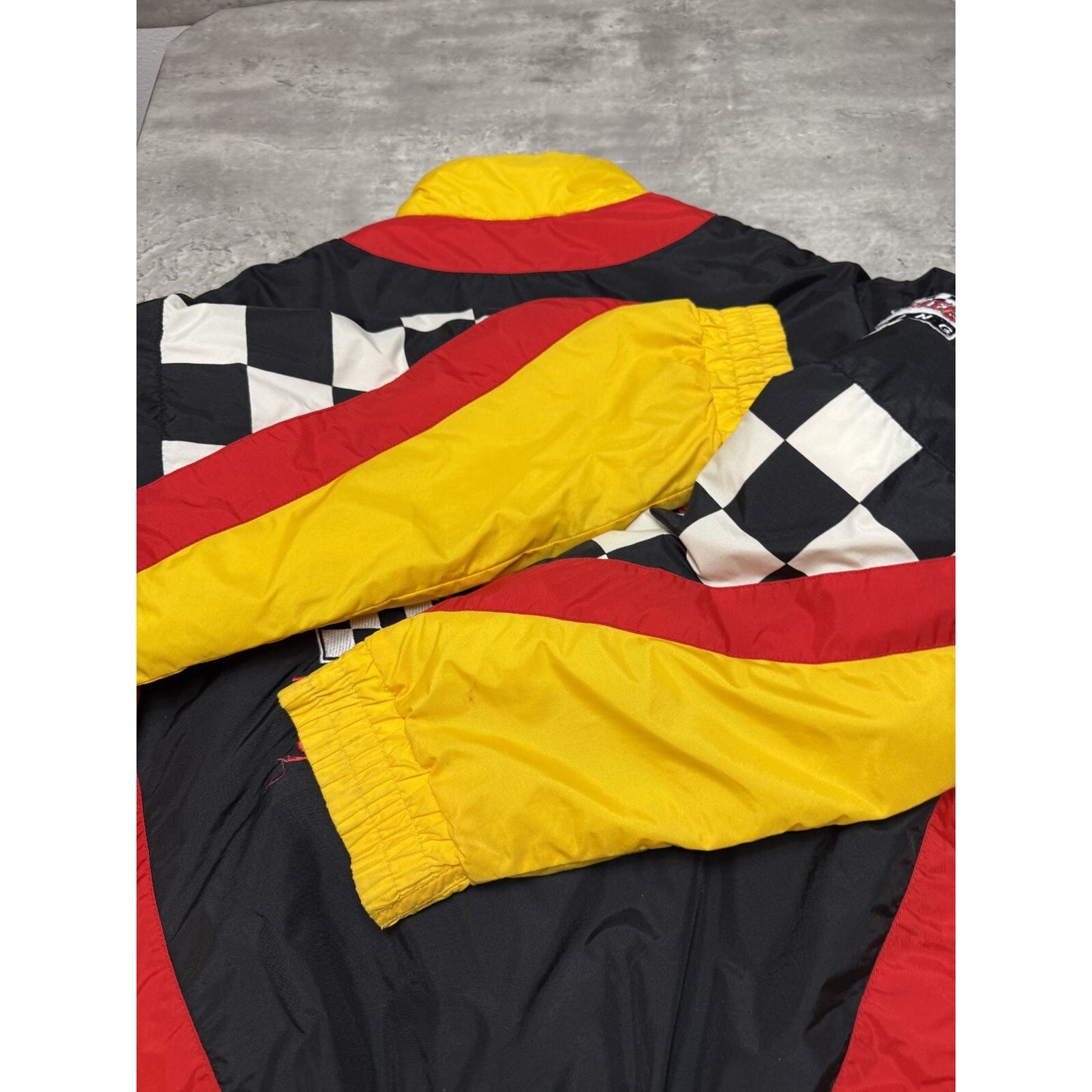Vintage 90s Rusty Wallace #2 Nascar Embroidered Miller Racing Jacket Size Medium
